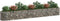 vidaXL - Gabion - plantenbak - verhoogd - 400x50x50 - cm - gegalvaniseerd - ijzer