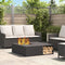 vidaXL - Vuurkorf - met - Houtopslag - Zwart - 100x100x30 - cm - Staal