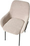 ALGONA - Eetkamerstoel - Beige - Bouclé
