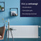 Plieger Compact Paneelradiator Type 22 - 1219 W - Geribbelde voorplaat - Wit - 50 x 80 cm