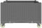 vidaXL - Plantenbak - met - wielen - 100x80x54 - cm - polypropeen - lichtgrijs