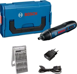 Bosch GO Professional - Accuschroevendraaier - 25-delige bitset met oplader en USB-kabel in koffer