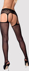 Obsessive - S500 Garter Kousen Zwart S/M/L