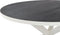 Stalux Ronde eettafel 'Daan' 148cm, kleur wit / zwart eiken