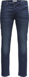 ONLY & SONS ONSLOOM JOG LIFE - Slim Fit 5-Pocket Jeans - Maat 32 X 32 - Donkerblauw