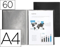 Liderpapel EC90, Project folder, A4, Zwart, Grijs, 310 mm, 235 mm, 35 mm