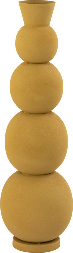 PTMD Casse Yellow iron round pot with bulbs S