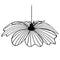Blumen pendant lamp - hanglamp - mat zwart
