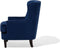Fauteuil VIBORG II Fluweel Marineblauw