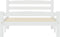vidaXL - Bedframe - massief - grenenhout - wit - 100x200 - cm