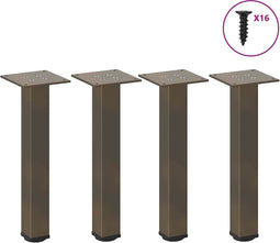 vidaXL - Salontafelpoten - 4 - st - 30-32 - cm - staal - naturel