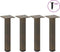 vidaXL - Salontafelpoten - 4 - st - 30-32 - cm - staal - naturel