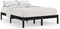 vidaXL - Bedframe - massief - hout - zwart - 180x200 - cm