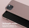 Selencia Hoesje Geschikt voor iPhone 15 Hoesje Met Koord - Selencia Siliconen hoesje met afneembaar koord - roze