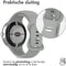 imoshion Siliconen bandje - Geschikt voor Google Pixel Watch / Watch 2 / Watch 3 (41 mm) - Maat L - Grijs