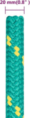 vidaXL - Boottouw - 20 - mm - 25 - m - polypropyleen - groen