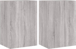 vidaXL - Tv-wandmeubels - 2 - st - 40,5x30x60 - cm - hout - grijs - sonoma