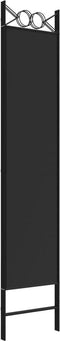 vidaXL - Kamerscherm - met - 3 - panelen - 120x200 - cm - stof - zwart