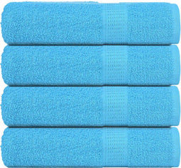 vidaXL - Douchehanddoeken - 4 - st - 70x140 - cm - 360 - g/m² - 100% - katoen - turquoise