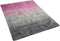 ERCIS - Laagpolig vloerkleed - Grijs/Roze - 140 x 200 cm - Viscose