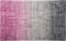 ERCIS - Laagpolig vloerkleed - Grijs/Roze - 140 x 200 cm - Viscose