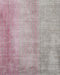 ERCIS - Laagpolig vloerkleed - Grijs/Roze - 140 x 200 cm - Viscose