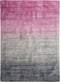 ERCIS - Laagpolig vloerkleed - Grijs/Roze - 160 x 230 cm - Viscose