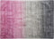 ERCIS - Laagpolig vloerkleed - Grijs/Roze - 160 x 230 cm - Viscose