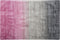 ERCIS - Laagpolig vloerkleed - Grijs/Roze - 160 x 230 cm - Viscose