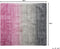 ERCIS - Laagpolig vloerkleed - Grijs/Roze - 200 x 200 cm - Viscose