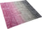 ERCIS - Laagpolig vloerkleed - Grijs/Roze - 200 x 200 cm - Viscose
