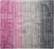 ERCIS - Laagpolig vloerkleed - Grijs/Roze - 200 x 200 cm - Viscose