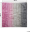 ERCIS - Laagpolig vloerkleed - Grijs/Roze - 200 x 200 cm - Viscose