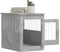 vidaXL - Hondenbench - 55 - x - 80 - x - 68 - cm - bewerkt - hout - betongrijs