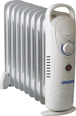Mesko MS7805 - Oliegevulde kachel - 1000W - 9 ribben - 44x12x44 cm