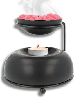 Scentchips® Brander Bowls - Waxbrander - Geurbrander - Oliebrander - Wax Melts Brander - Aromabrander - Ook Geschikt Voor Essentiële Oliën - Geurolie - Waxmelts - Mat Zwart