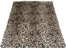 Vloerkleed Donsie Black/Brown 160 x 230 cm