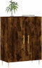 vidaXL - Dressoir - 69,5x34x90 - cm - bewerkt - hout - gerookt - eikenkleurig