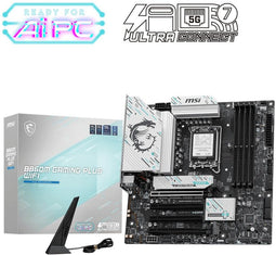 MSI B860M GAMING PLUS WIFI - Micro-ATX Moederbord - Intel LGA 1851 - 5 Gigabit Ethernet - Wi-Fi 7 (802.11be) - Bluetooth 5.4