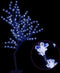 vidaXL - Kerstboom - 128 - LED's - blauw - licht - kersenbloesem - 120 - cm