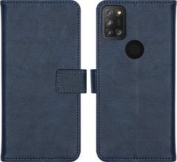 iMoshion Hoesje Geschikt voor Alcatel 3X (2020) Hoesje Met Pasjeshouder - iMoshion Luxe Bookcase - Donkerblauw