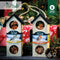 Baza Vogel- Buffet Chalet 3 Feeder FSC Hout Roodborstjes