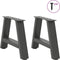 vidaXL - Salontafelpoten - 2 - st - A-vormig - 30x(30-31) - cm - staal - antraciet