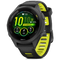 Garmin Forerunner 265S 42 mm zwart met een zwart/geel siliconen polsband