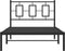 vidaXL - Bedframe - met - hoofdbord - metaal - zwart - 100x200 - cm