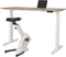 Ergonomisch elektrische verstelbaar zit/sta bureau Teez breed 120CM diep bladkleur Logan eiken framekleur Antraciet (Ral 7016)
