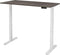 Ergonomisch elektrische verstelbaar zit/sta bureau Teez breed 140CM diep 80CM bladkleur Licht Eiken framekleur Wit (RAL9010)