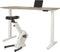 Ergonomisch elektrische verstelbaar zit/sta bureau Teez breed 160CM diep 80CM bladkleur Ahorn framekleur Antraciet (Ral 7016)