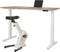 Ergonomisch elektrische verstelbaar zit/sta bureau Teez breed 180CM diep 80CM bladkleur Logan eiken framekleur Antraciet (Ral 7016)