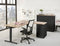 Ergonomisch t-poot wingbureau Design Teez breed 160CM diep 120CM bladkleur Ahorn framekleur Antraciet (Ral 7016) wingzijde Links